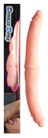 Podwjny sztuczny penis w kolorze cielistym, o naturalnym ksztacie, o gruboci 3,80 cm i dugosci 38 cm.
 